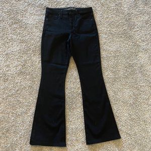 High waisted Black flare jeans